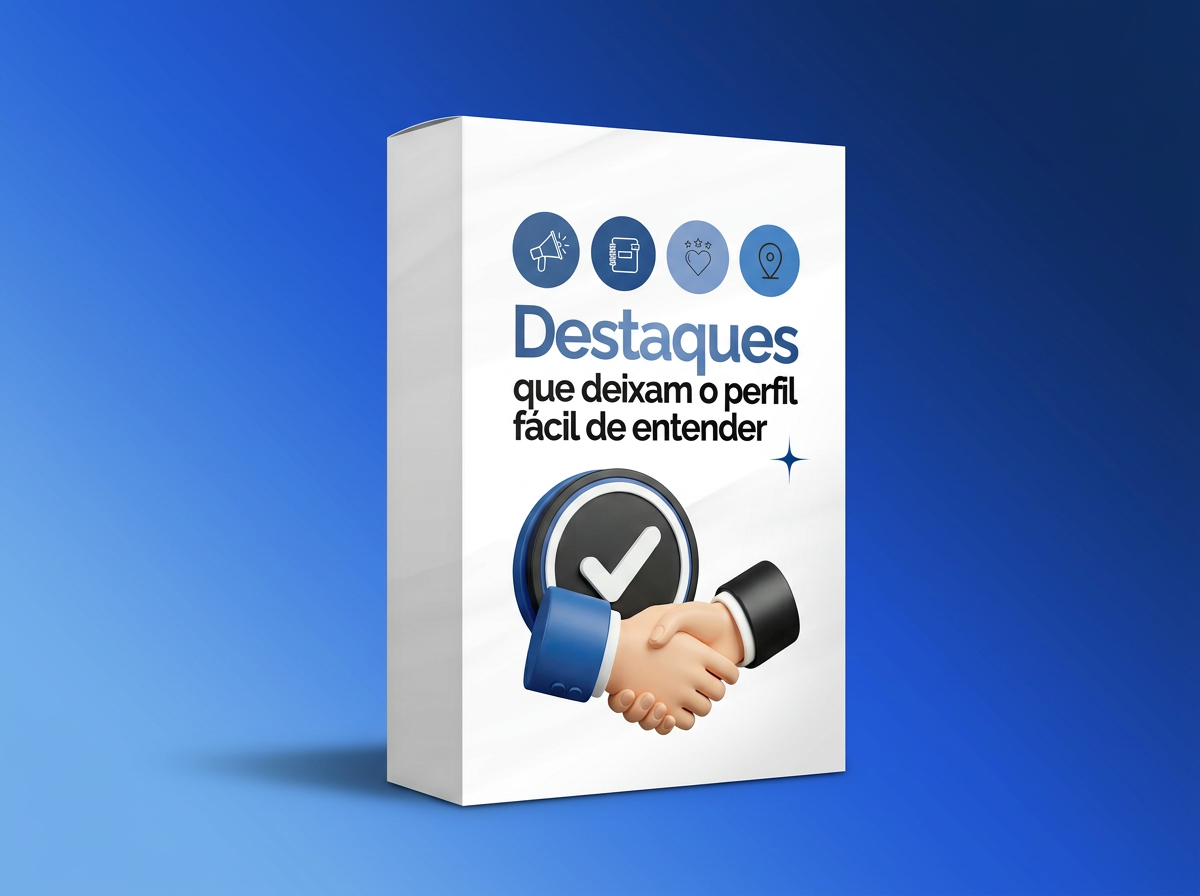 Destaques que deixam o perfil fácil de entender